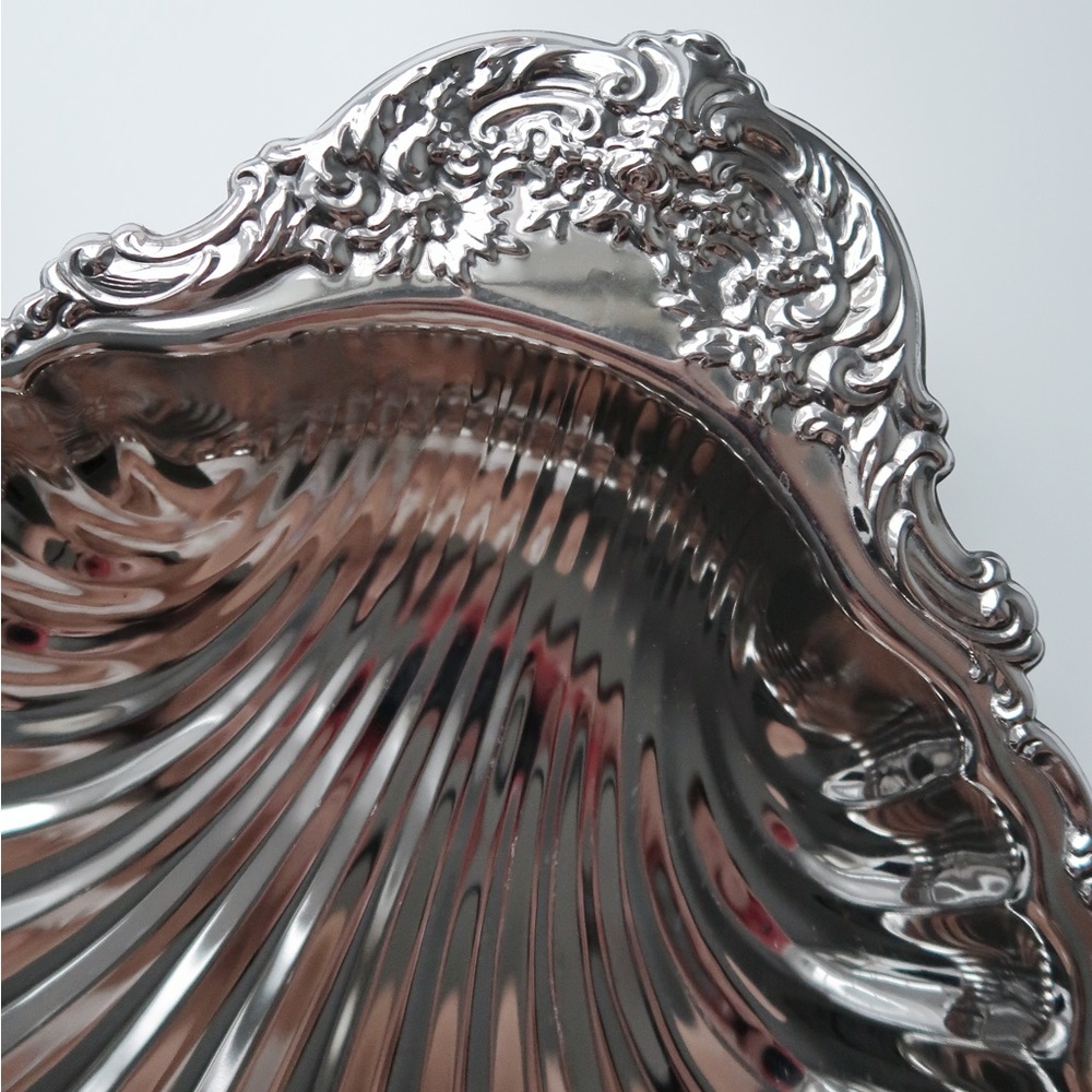 Vintage Shell Dish – Silver Plated (EP on Steel, Hong Kong) 80s-90s - Picture 3 of 8
